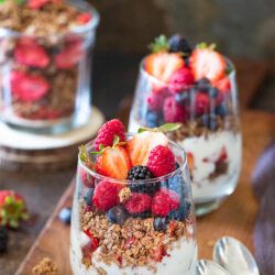 Berrylicious Granola Parfait in a cup