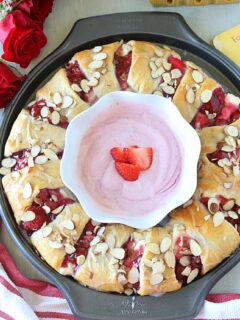 Strawberry Cream Cheese Crescent Ring ~ Ruchiskitchen