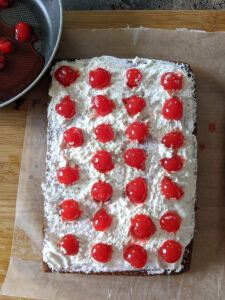 Step by Step Eggless Black forest pastry