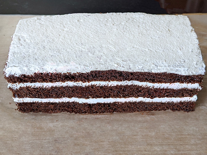 Layered black forest Cake