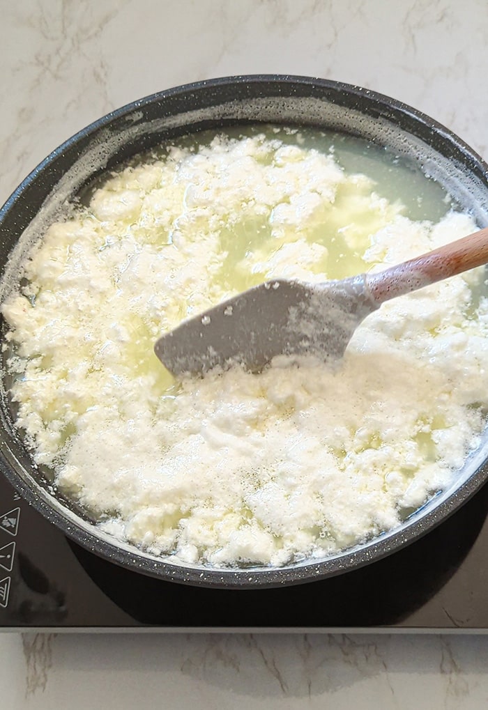 Curdled milk- paneer