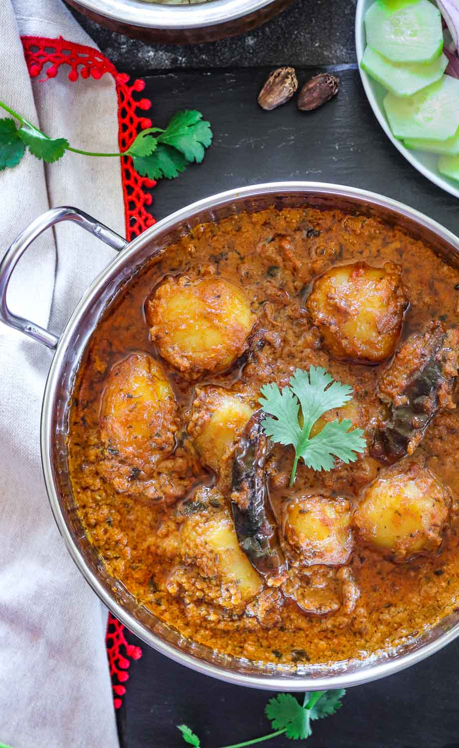 InstanT pot Dum Aloo half view- Ruchiskitchen