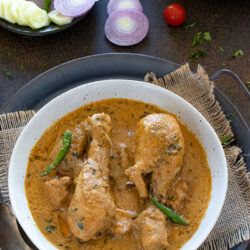 Mughlai Chicken Curry in a bowl