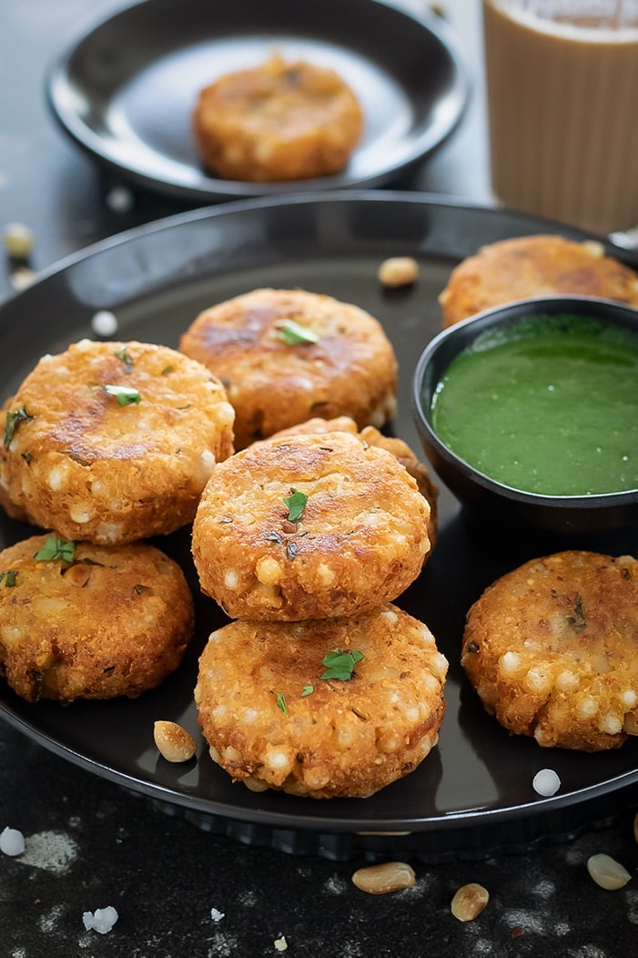 Stacked Sabudana Vada