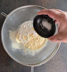 Sift dry ingredients