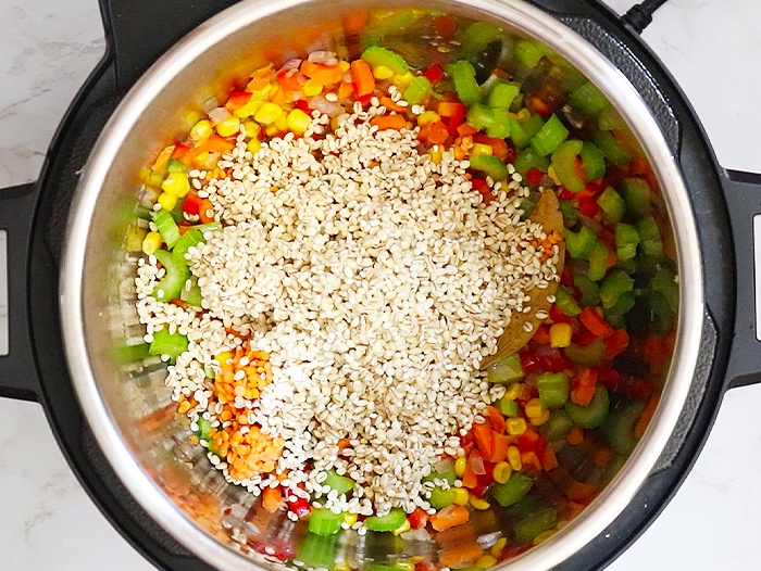 Add lentils and barley