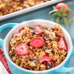 Gluten Free Strawberry Almond Granola